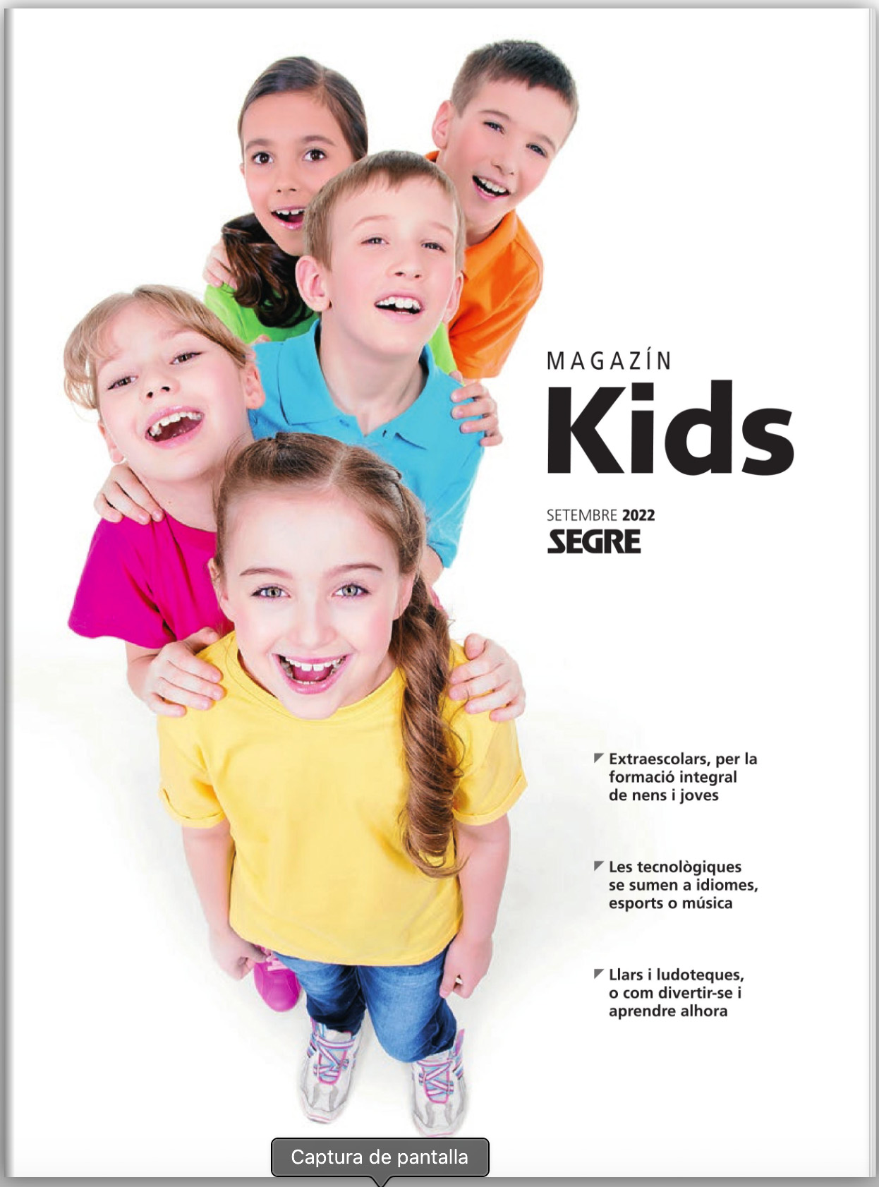 portada magazin kids diari segre pediatrics lleida